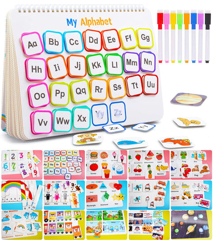 Montessori Preschool Learning Activities Newest 29 Themes Busy Book - Workbook Activity Binder / Toys for Toddlers Autism Learning Materials and Tracing Coloring Book
