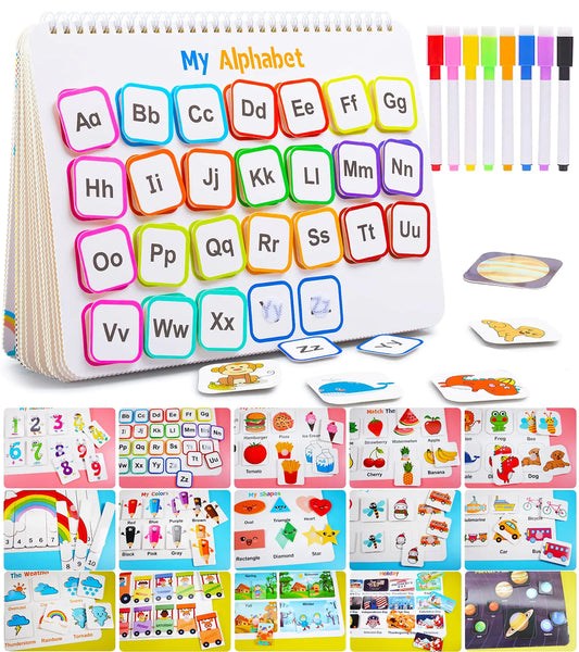 Montessori Preschool Learning Activities Newest 29 Themes Busy Book - Workbook Activity Binder / Toys for Toddlers Autism Learning Materials and Tracing Coloring Book
