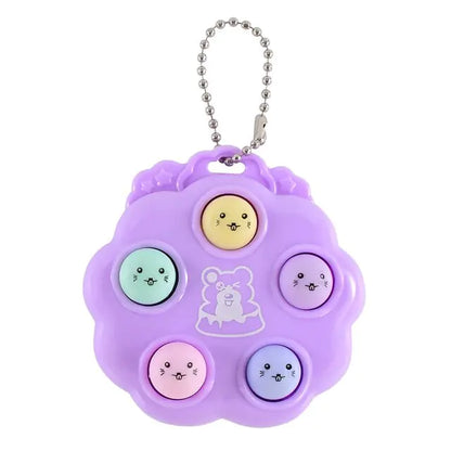 Kawaii Whack-a-Mole Fidget Keychain