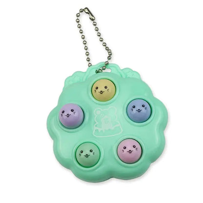 Kawaii Whack-a-Mole Fidget Keychain