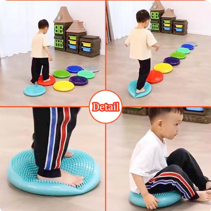 Inflatable Wobble Cushion Balance Sensory Seat for Autism and ADHD