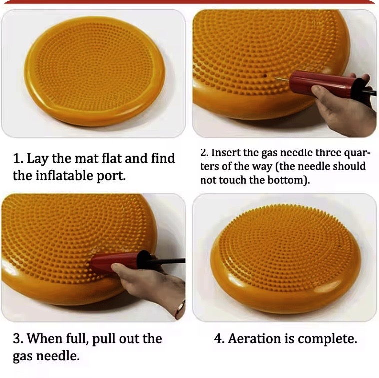 Inflatable Wobble Cushion Balance Sensory Seat for Autism and ADHD