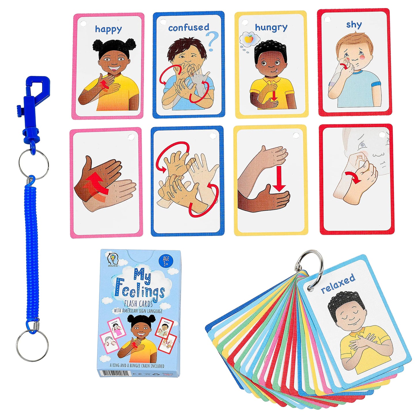 ASL Empathy Skills Flashcards for Special Needs