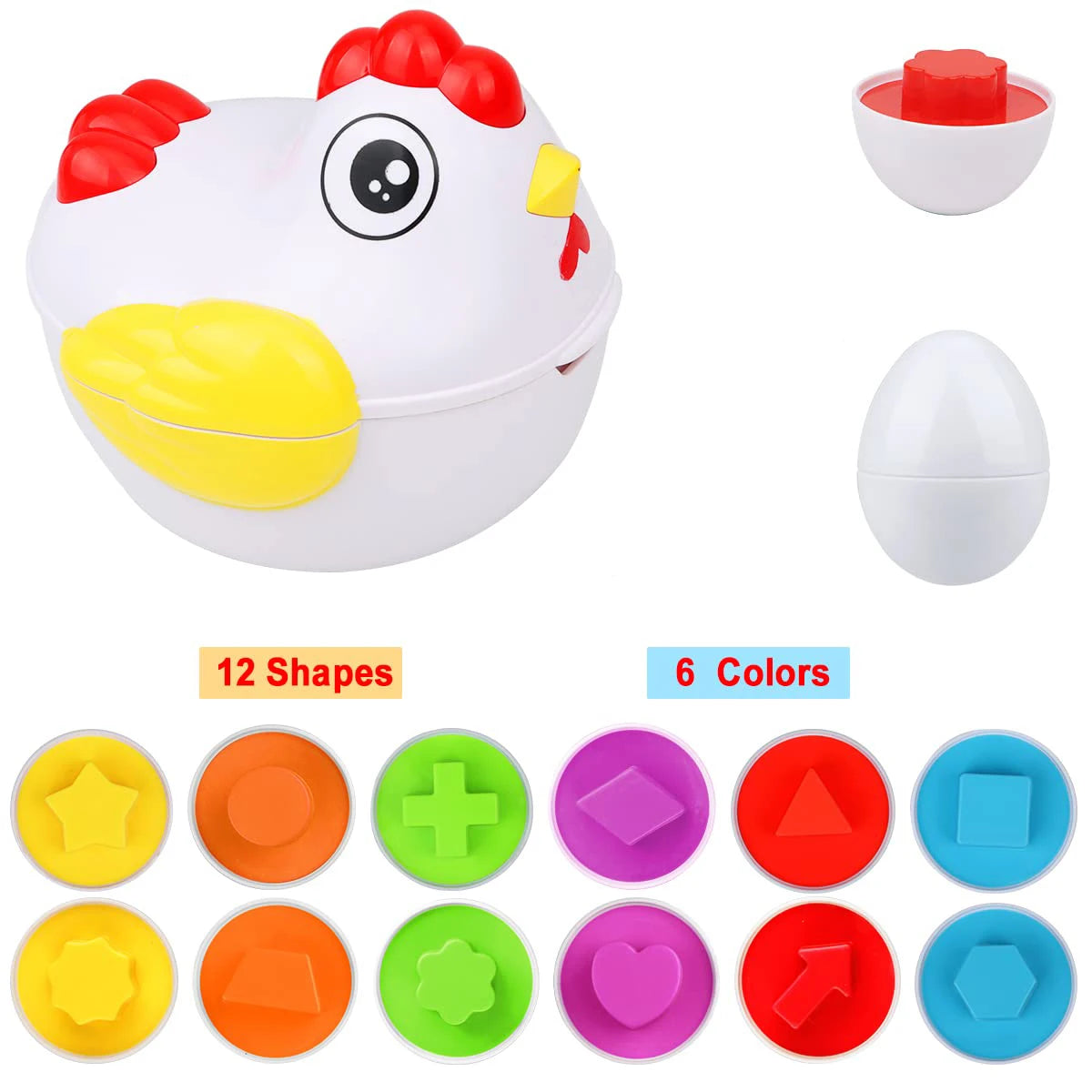 Matching Sensory Educational Eggs