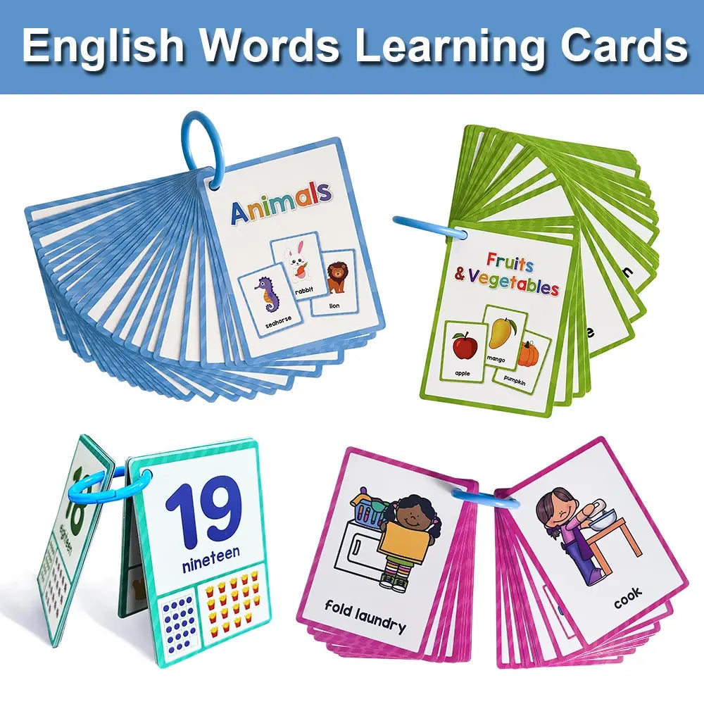 English Words Learning Flashcards - Visual Aid