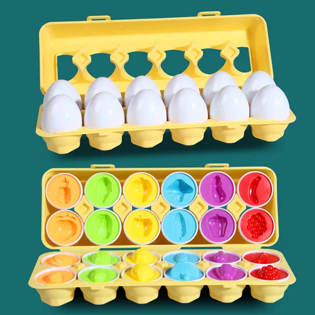 Matching Sensory Educational Eggs