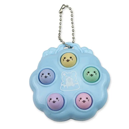 Kawaii Whack-a-Mole Fidget Keychain