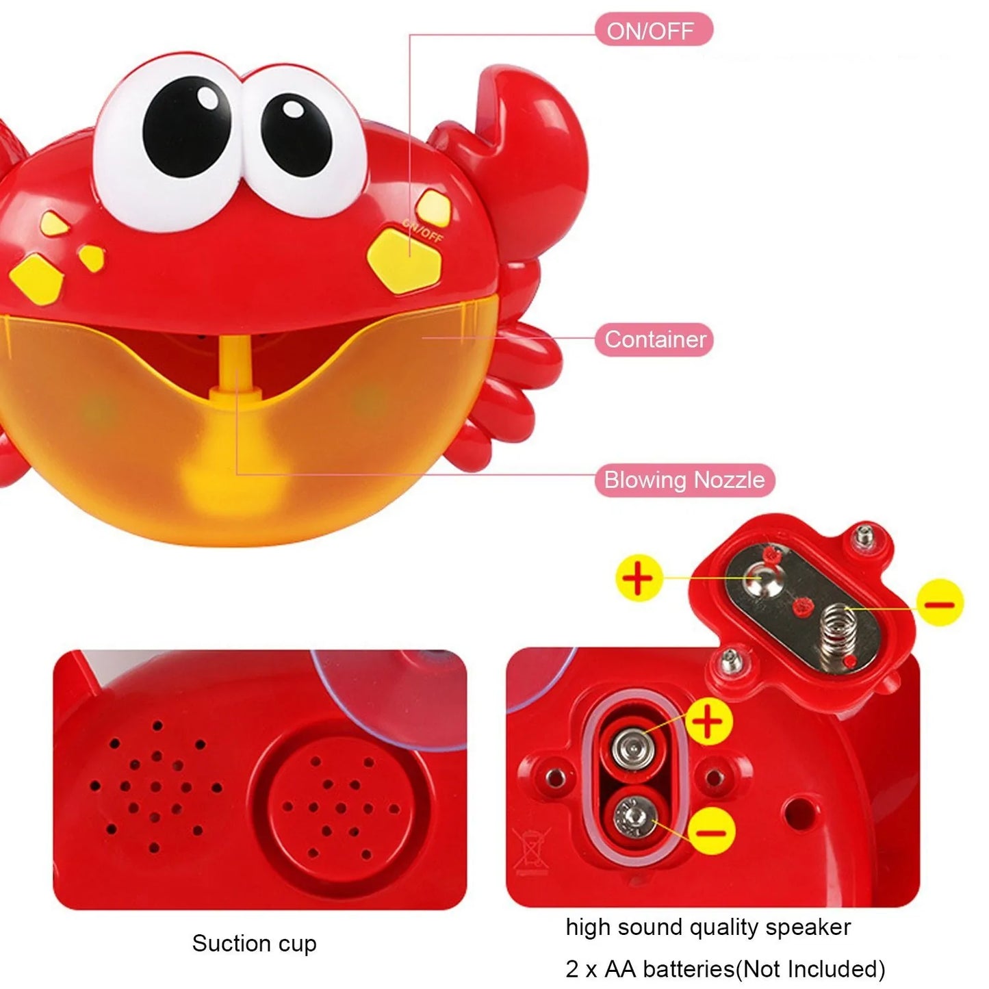 Crab Bubble Bath Maker