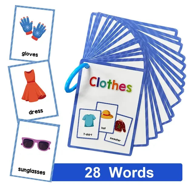 English Words Learning Flashcards - Visual Aid