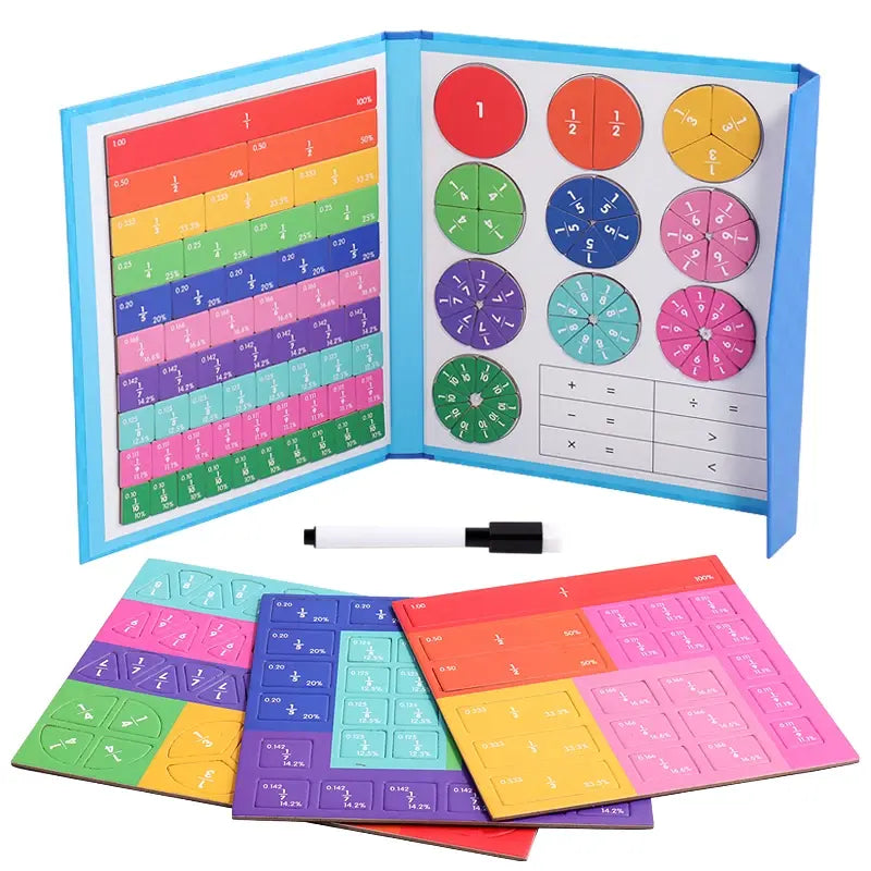 Magnetic Fraction Learning Math Toys for Autism and Visual Learners