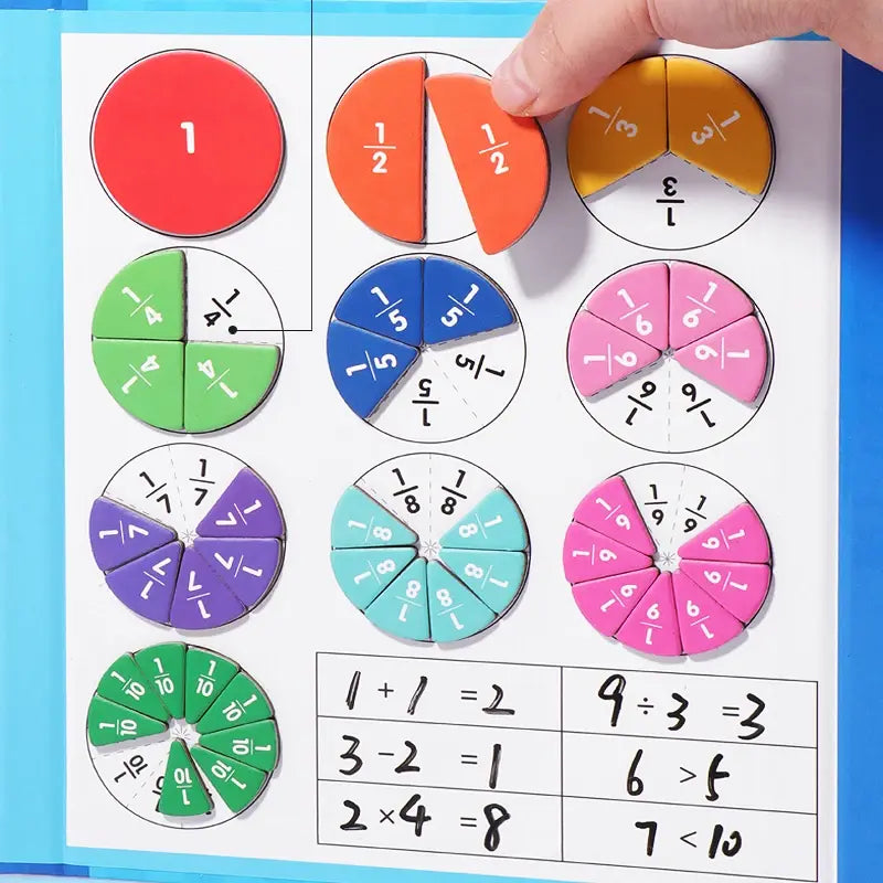 Magnetic Fraction Learning Math Toys for Autism and Visual Learners