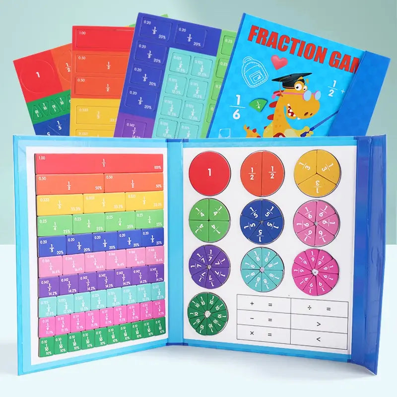 Magnetic Fraction Learning Math Toys for Autism and Visual Learners